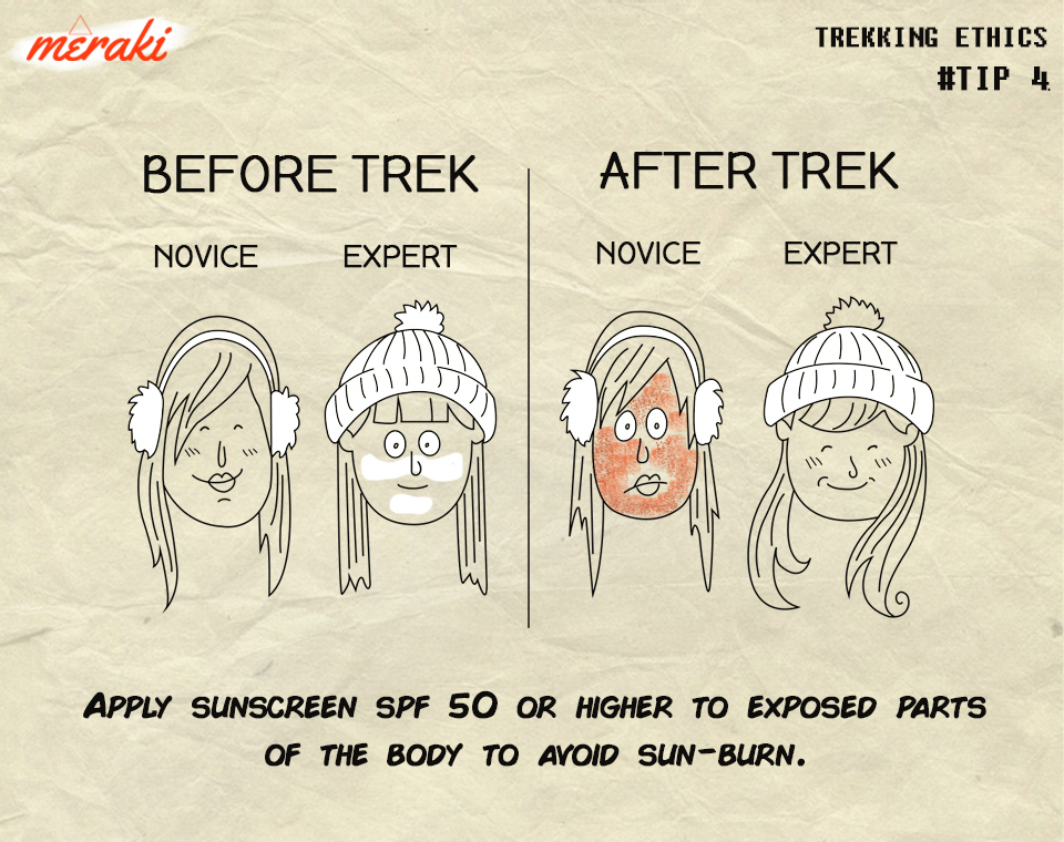 Use Sunscreen on Treks